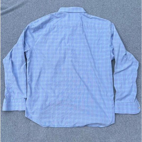 UNTUCKit Blue Plaid Casual Button Down Shirt - Picture 2 of 16